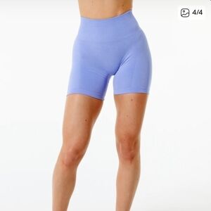 Alphalete NWOT Amplify High Waisted Shorts In Digital Violet, Small